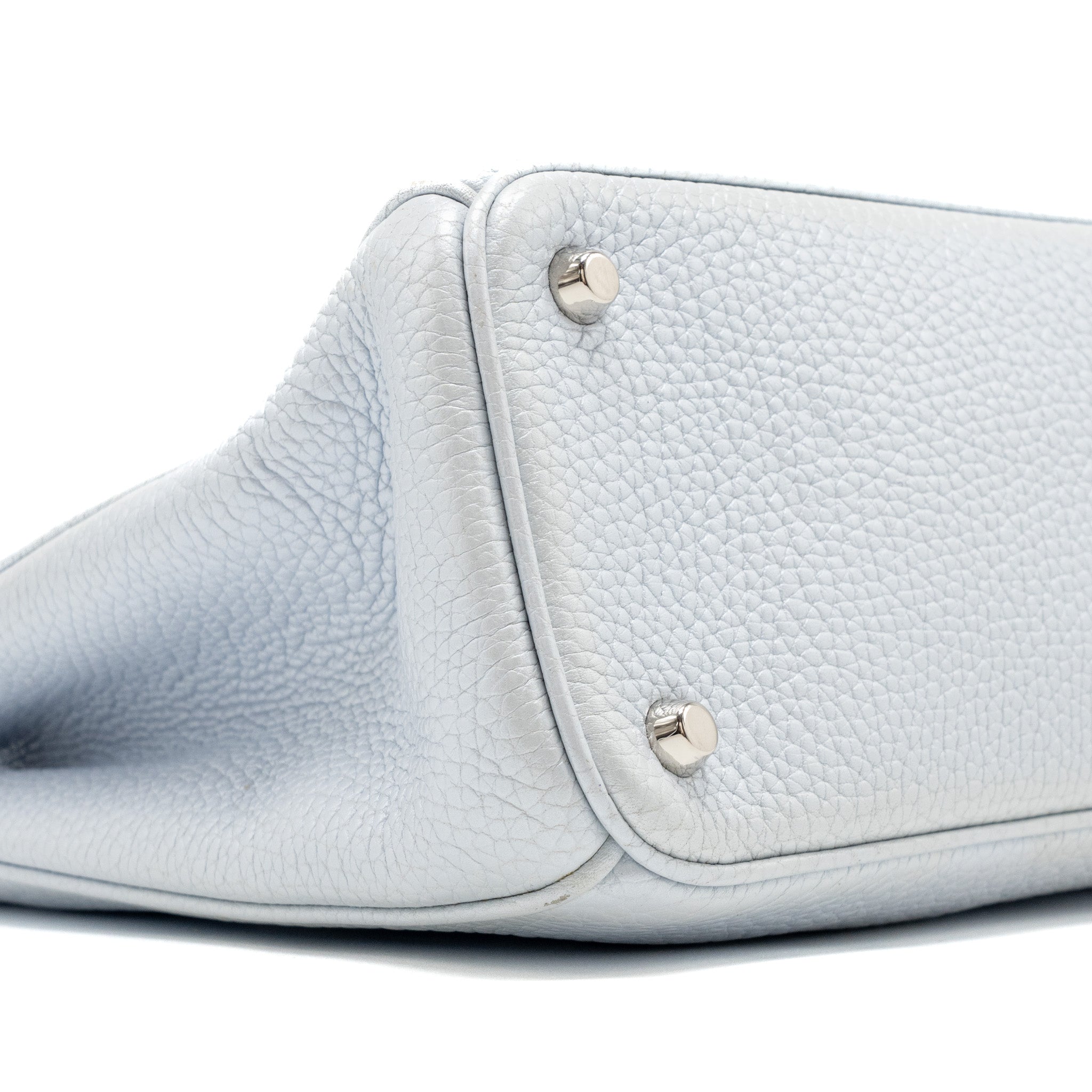 DIOR DIORISSIMO TOTE BAG GRAINED CALFSKIN LIGHT GREY SHW