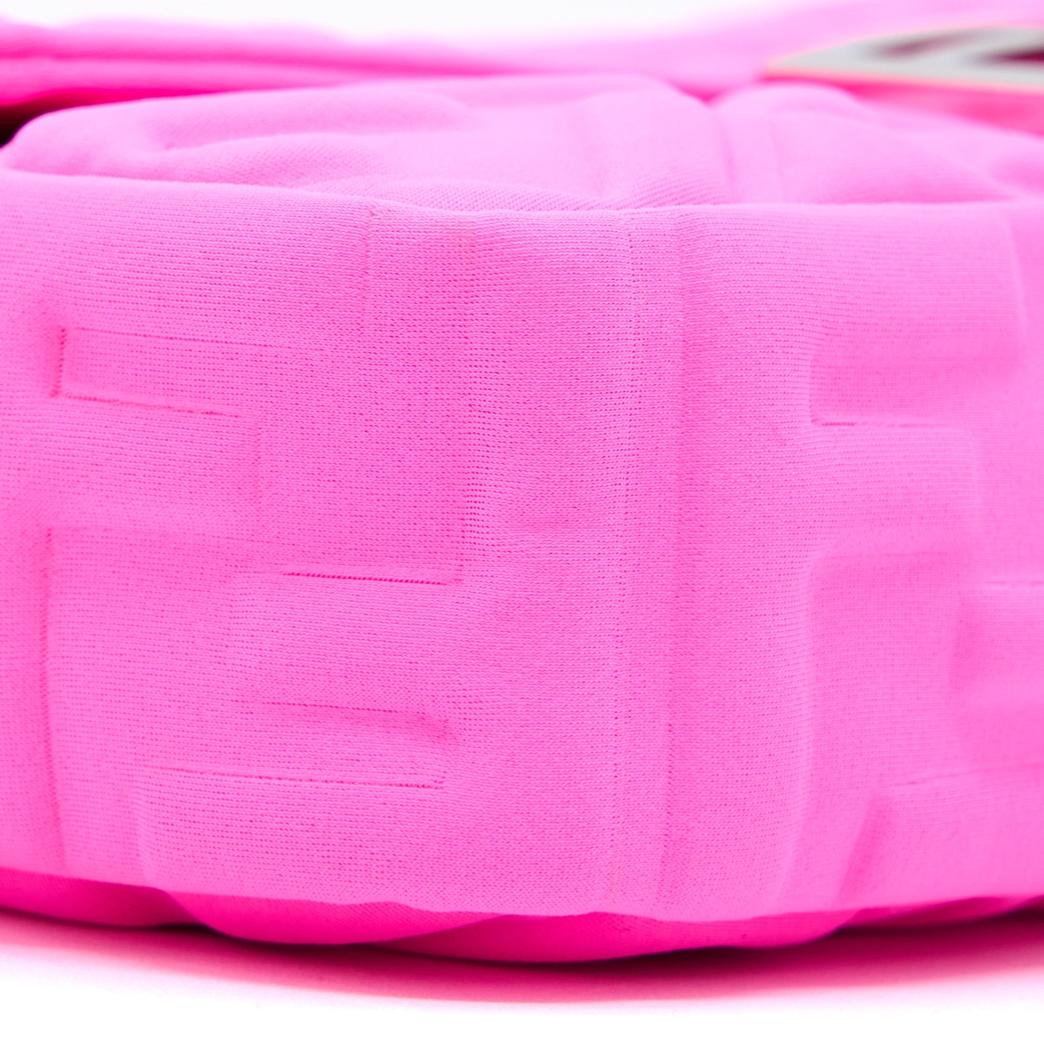 FENDI BAGUETTE BAG LYCRA FF EMBOSSED BRIGHT PINK SHW