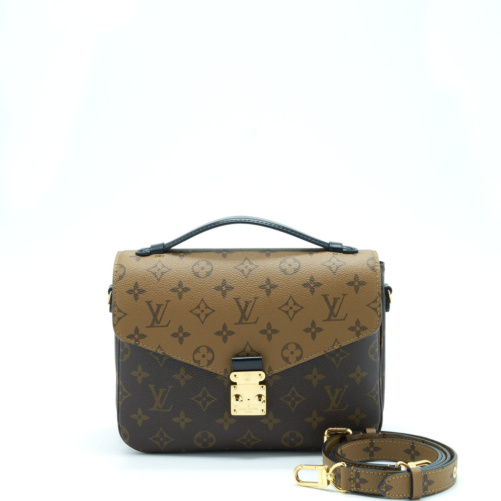 LOUIS VUITTON POCHETTE MÉTIS MONOGRAM REVERSE CANVAS GHW