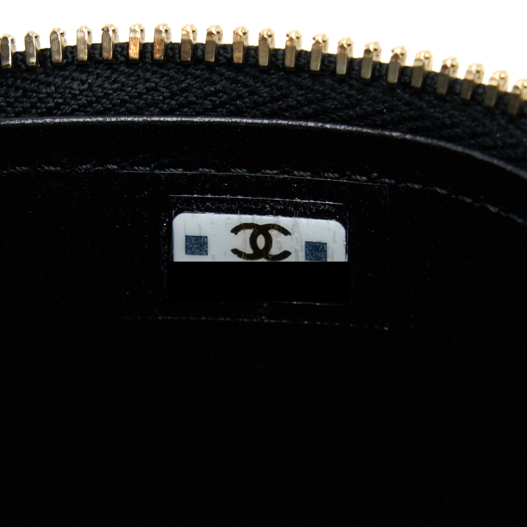CHANEL 22B DETAILED TOP HANDLE MINI VANITY WITH CHAIN LAMBSKIN BLACK BRUSHED GHW