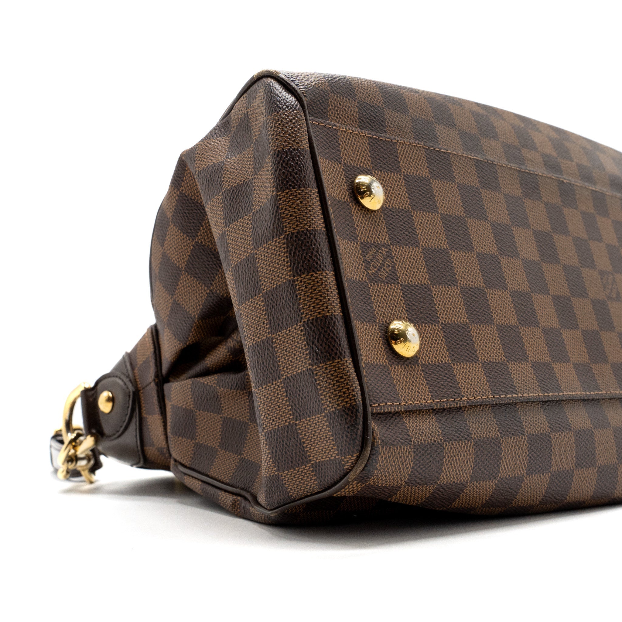 LOUIS VUITTON TREVI GM HANDBAG DAMIER EBENE GHW