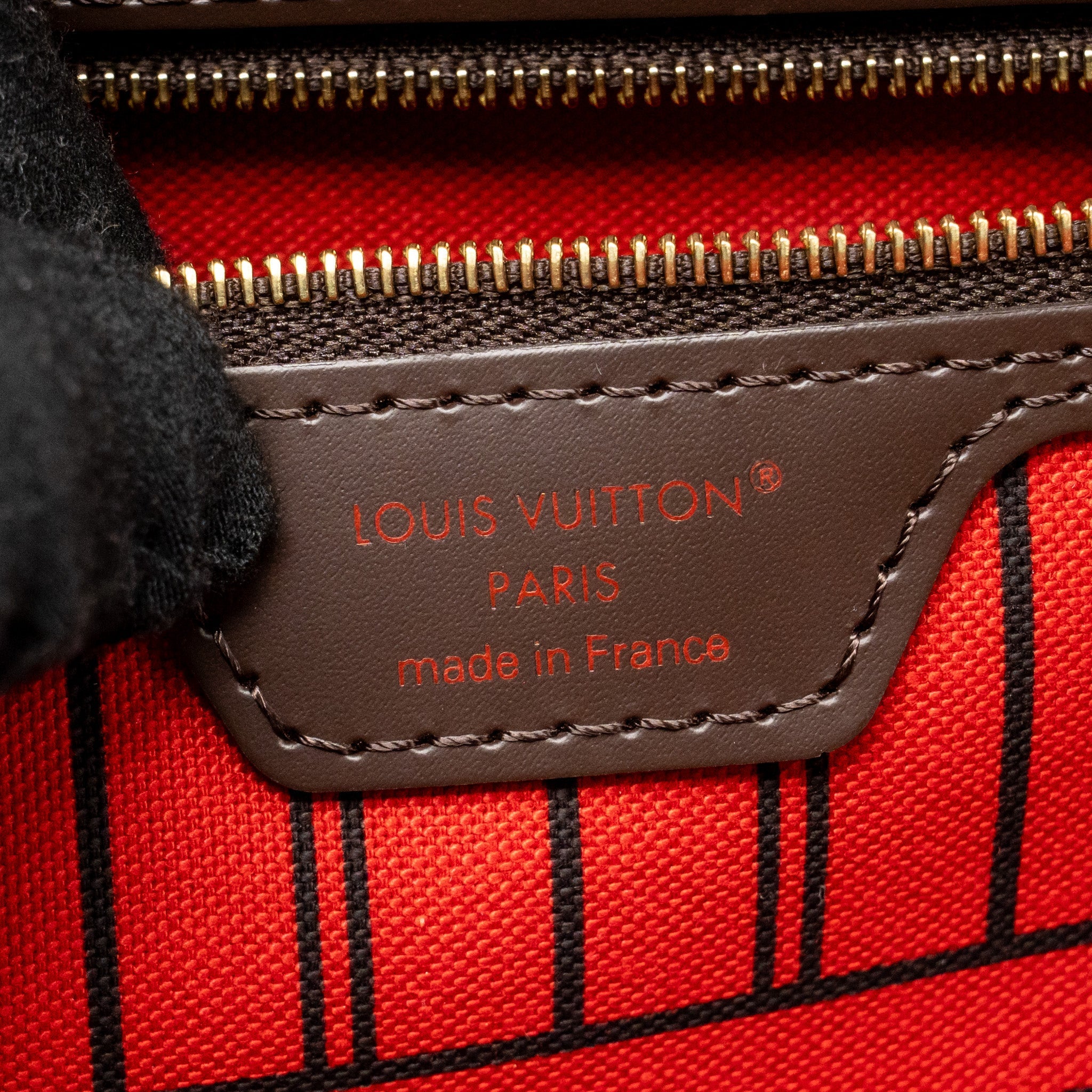 LOUIS VUITTON NEVERFULL MM DAMIER EBENE GHW