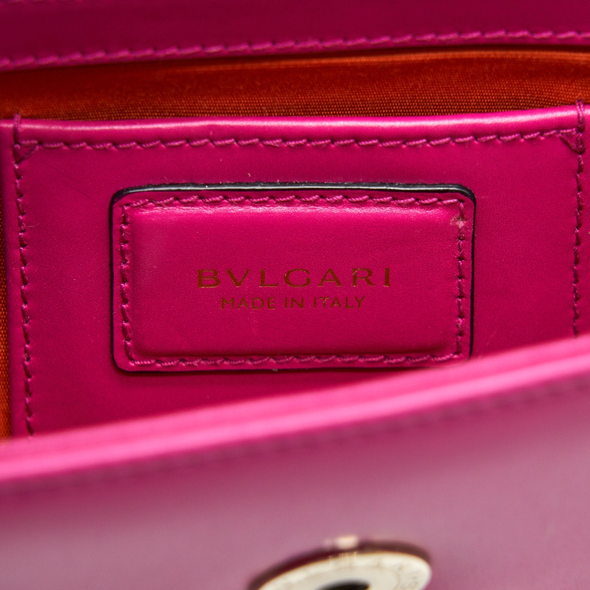 BVLGARI SLING PINK SPINEL FEMALE CROSSBODY BAG