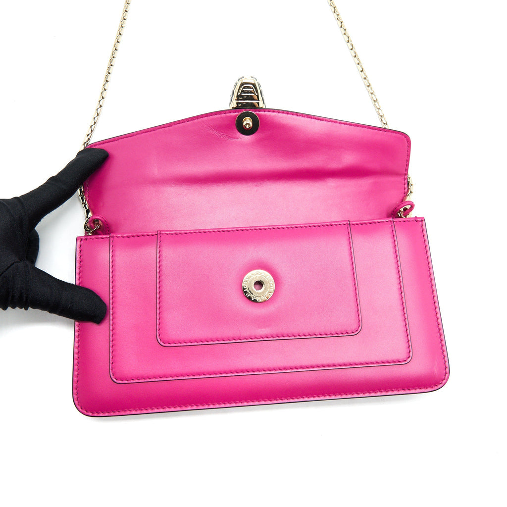 BVLGARI SLING PINK SPINEL FEMALE CROSSBODY BAG