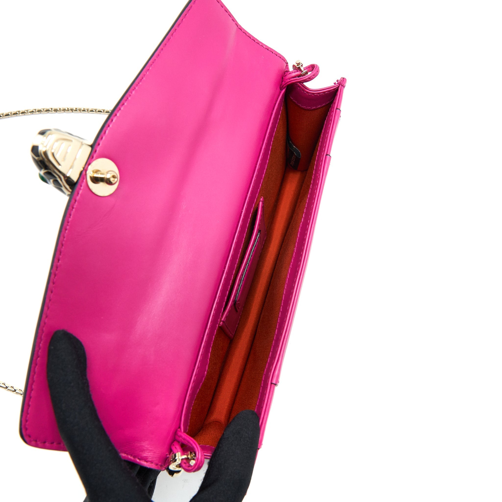 BVLGARI SLING PINK SPINEL FEMALE CROSSBODY BAG