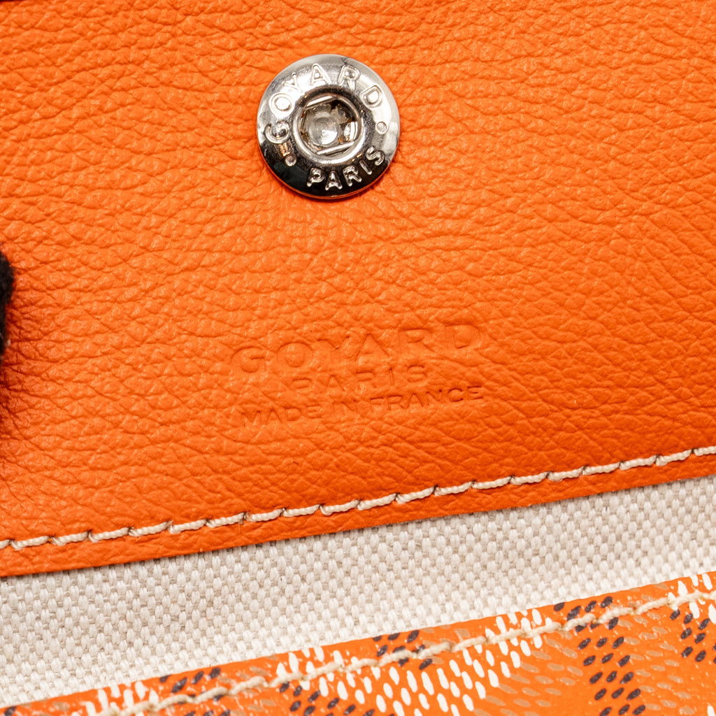GOYARD SAINT LOUIS GM TOTE BAG GOYARDINE CANVAS ORANGE SHW