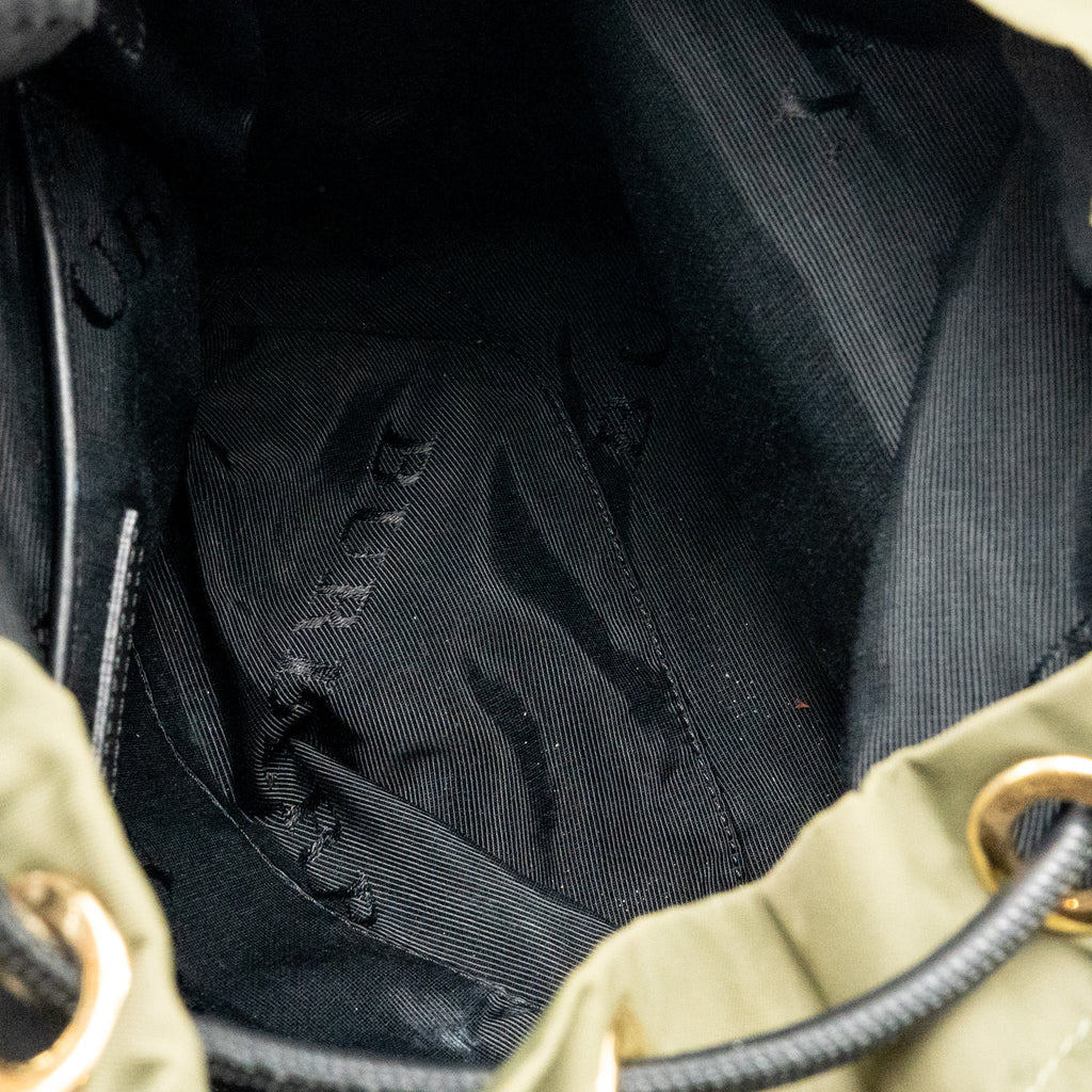 BURBERRY PATCHES RUCKSACK MEDIUM BACKPACK NYLON DARK GREEN GHW