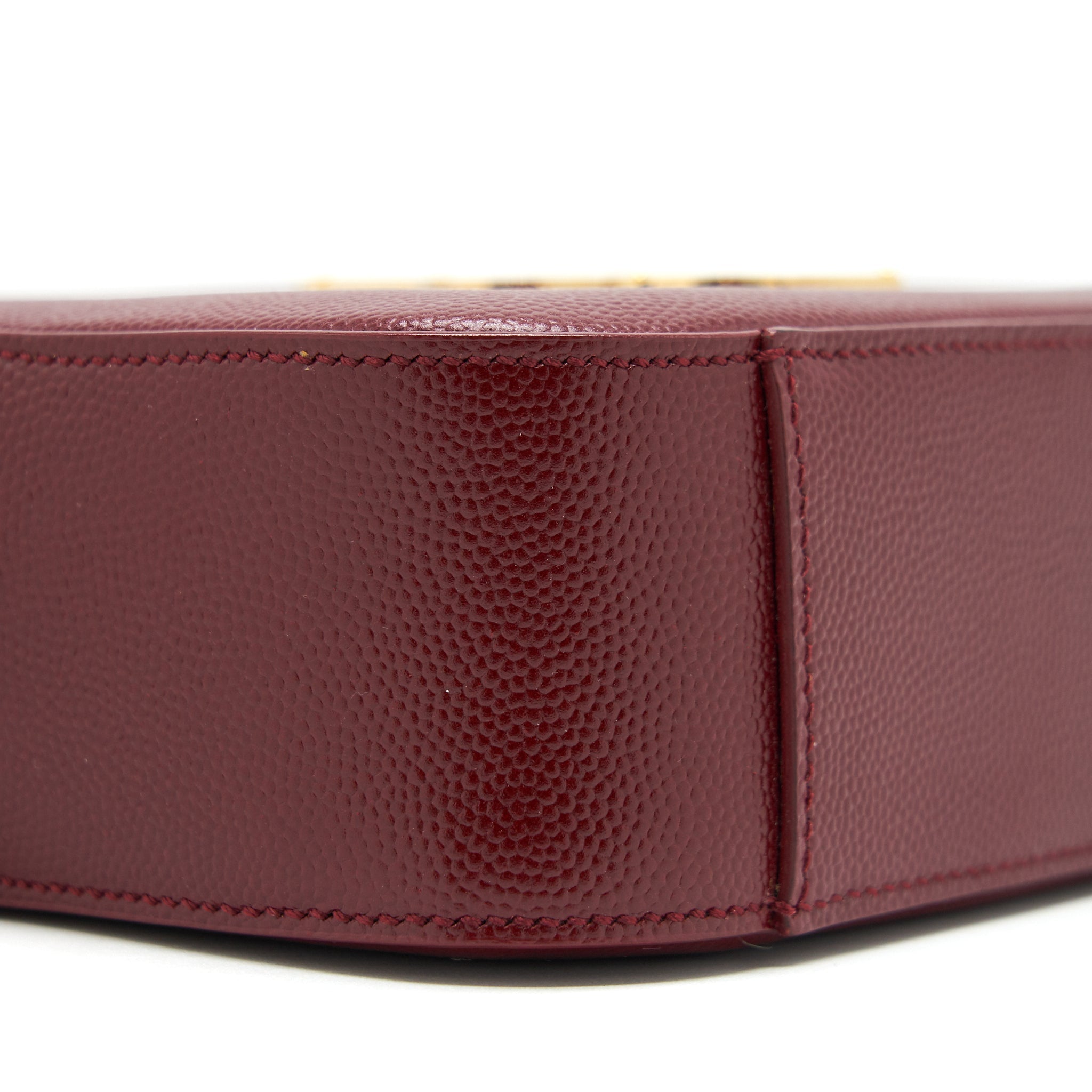 SAINT LAURENT/YSL MINI CAMERA BAG CROSSBODY BAG BURGUNDY GHW
