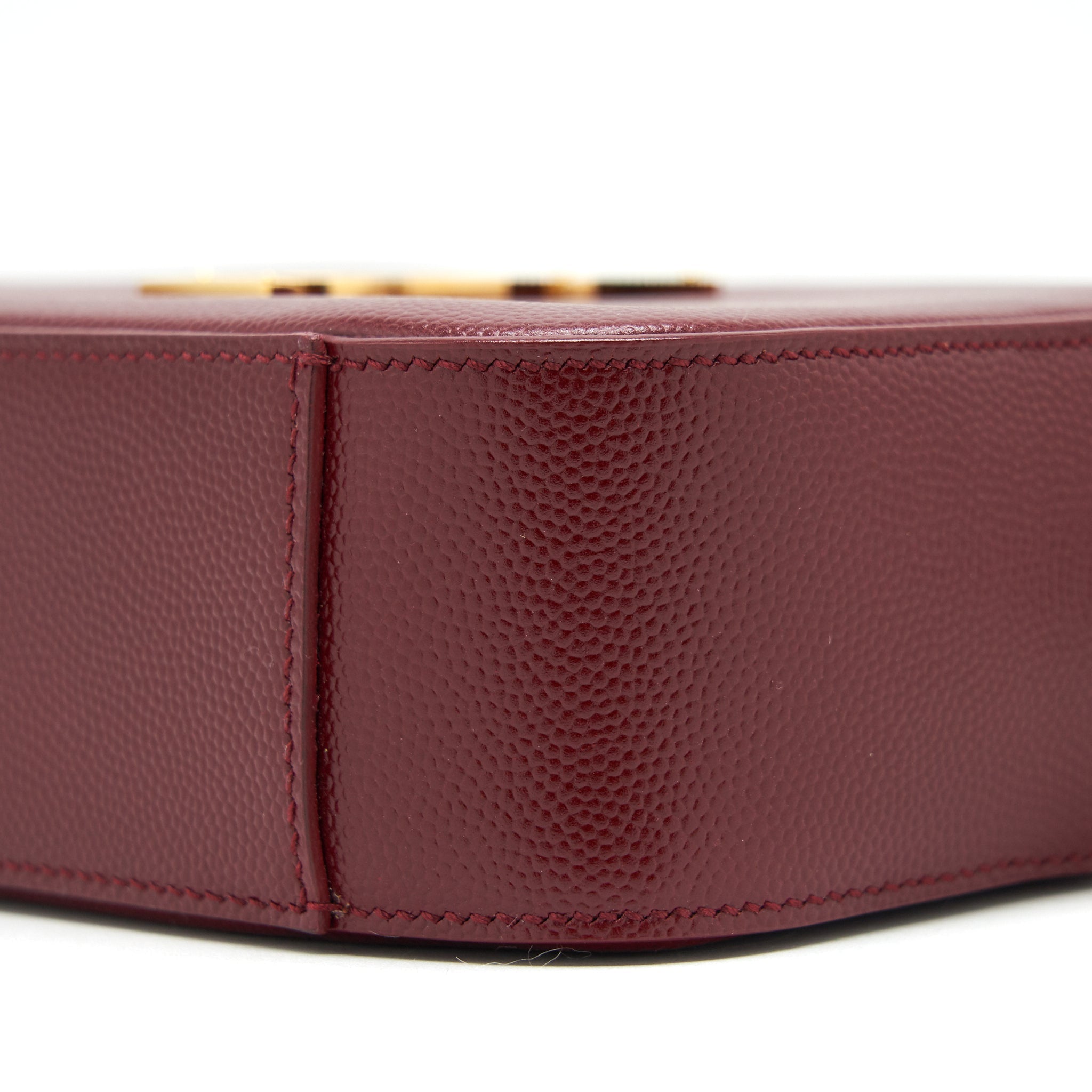 SAINT LAURENT/YSL MINI CAMERA BAG CROSSBODY BAG BURGUNDY GHW