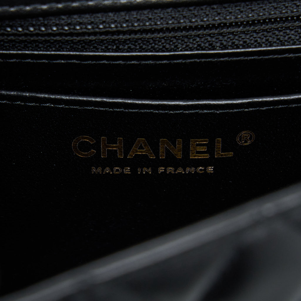 CHANEL MINI RECTANGULAR LAMBSKIN BLACK LGHW(MICROCHIP)