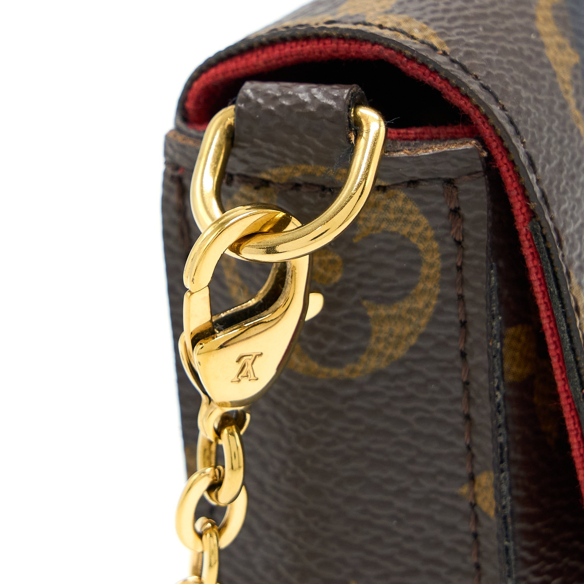 LOUIS VUITTON FELICIE POCHETTE LIMITED EDITION MONOGRAM CANVAS GHW