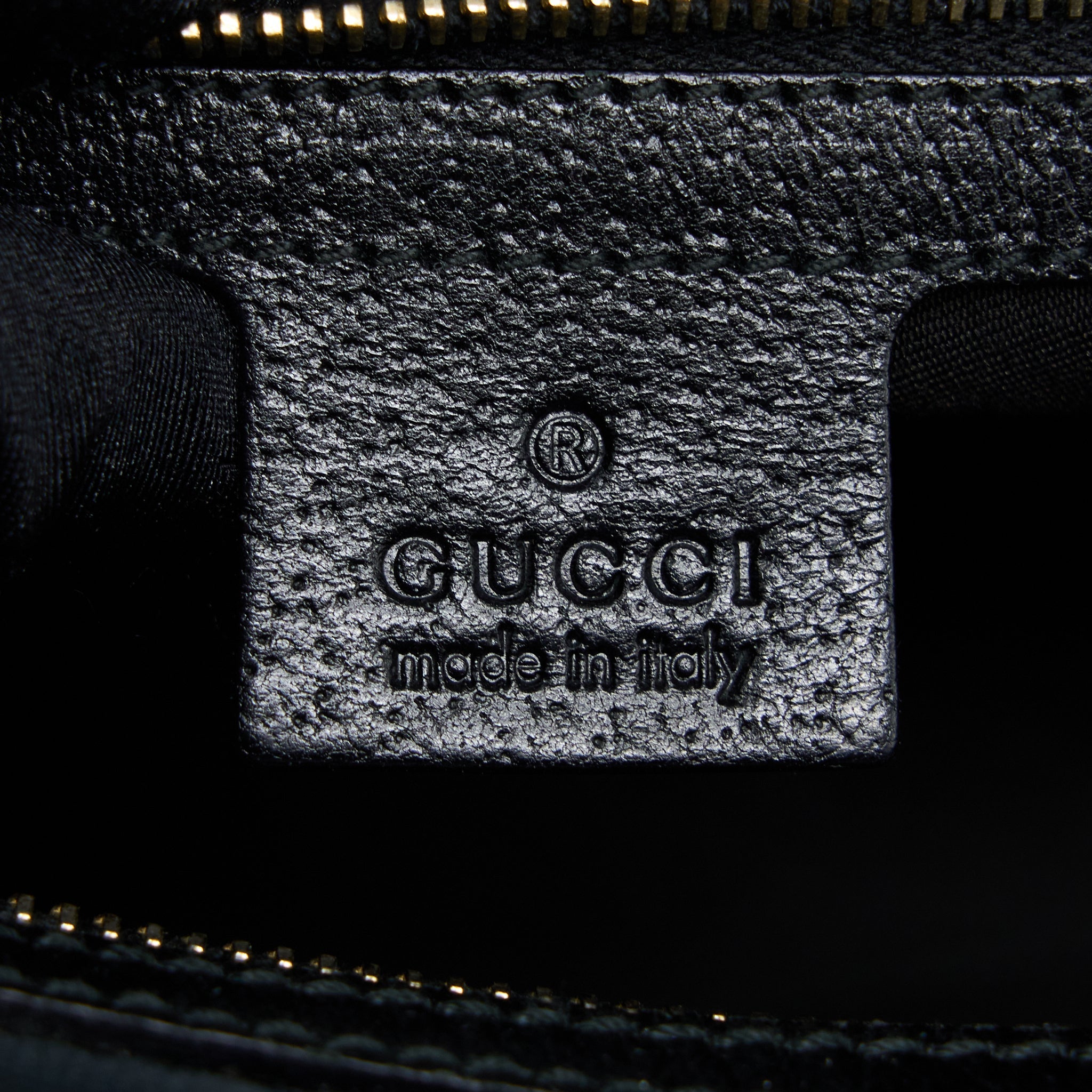 GUCCI BOSTON BAG GG SUPREME FABRIC BLACK SHW