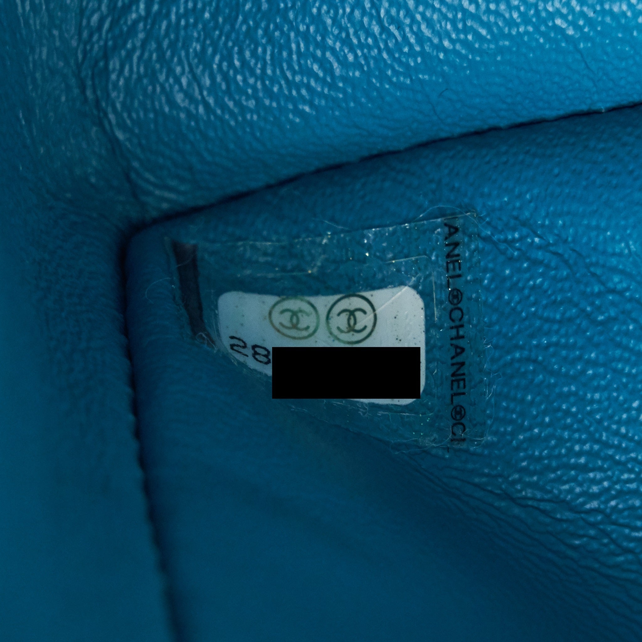CHANEL TWEED 2.55 SMALL REISSUE FLAP BAG BLUE BRUSHED GHW