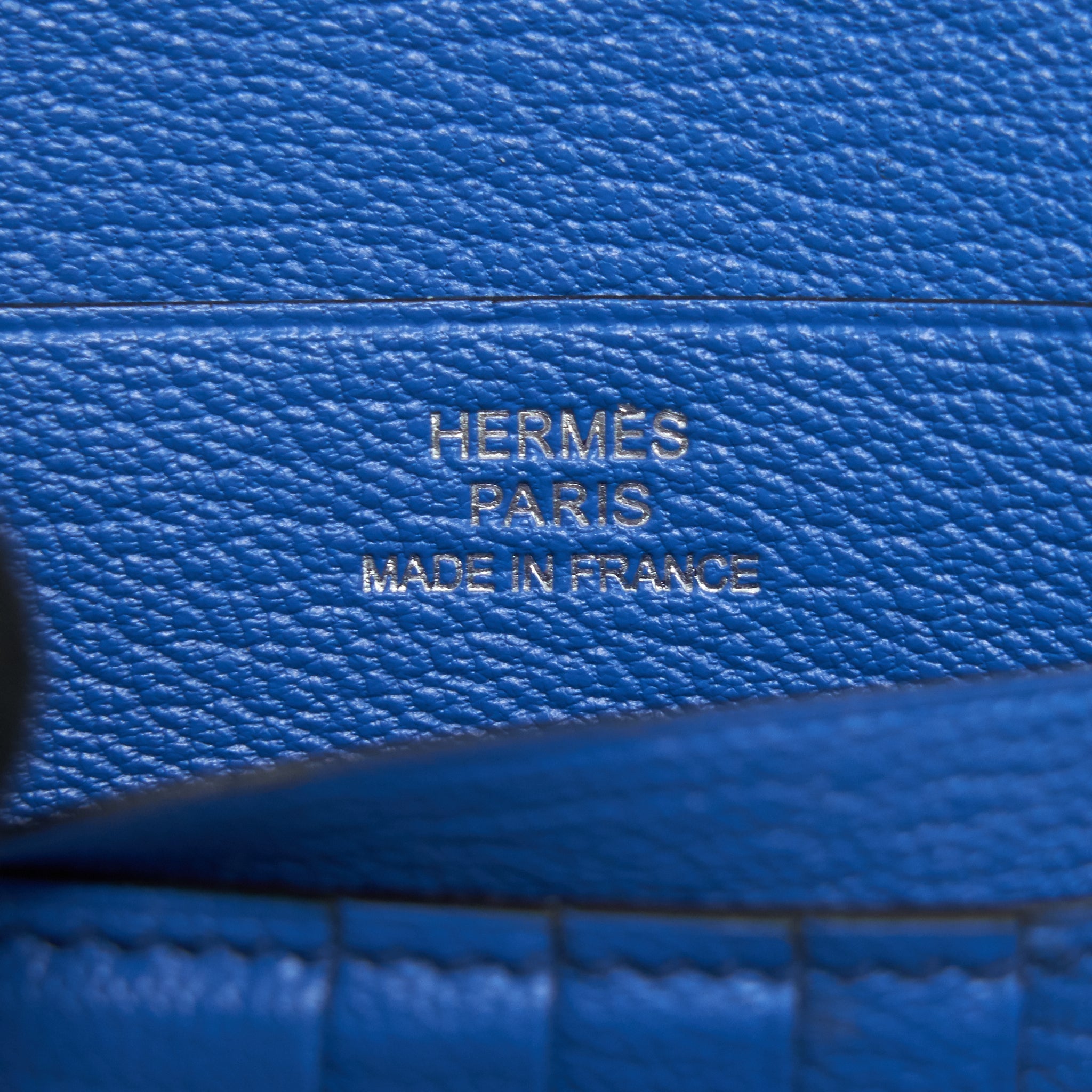 HERMES BEARN COMPACT WALLET OSTRICH 7Q MYKONOS