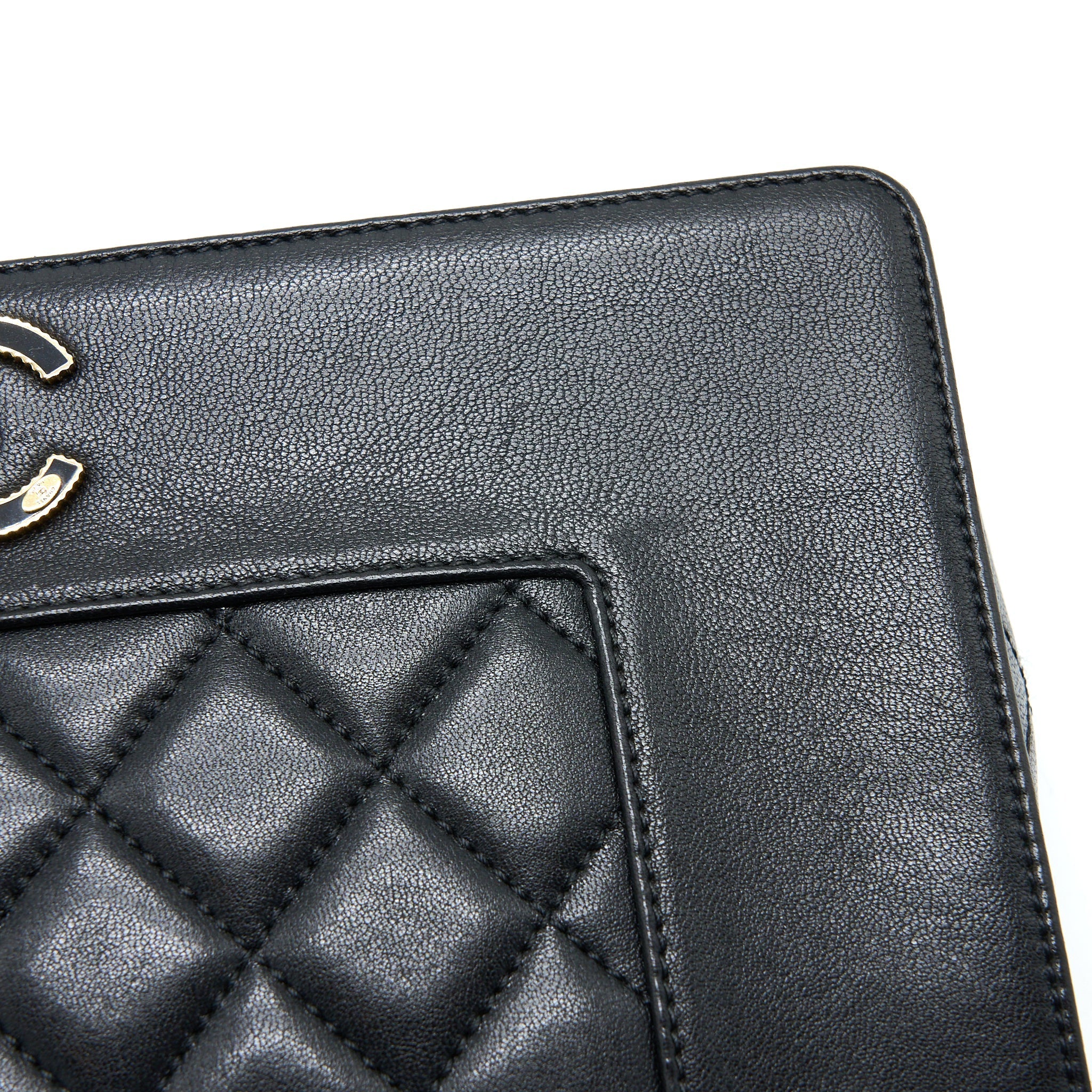 CHANEL SEASONAL QUILTED FLAP BAG CALFKSKIN BLACK MULTICOLOUR HARDWARE