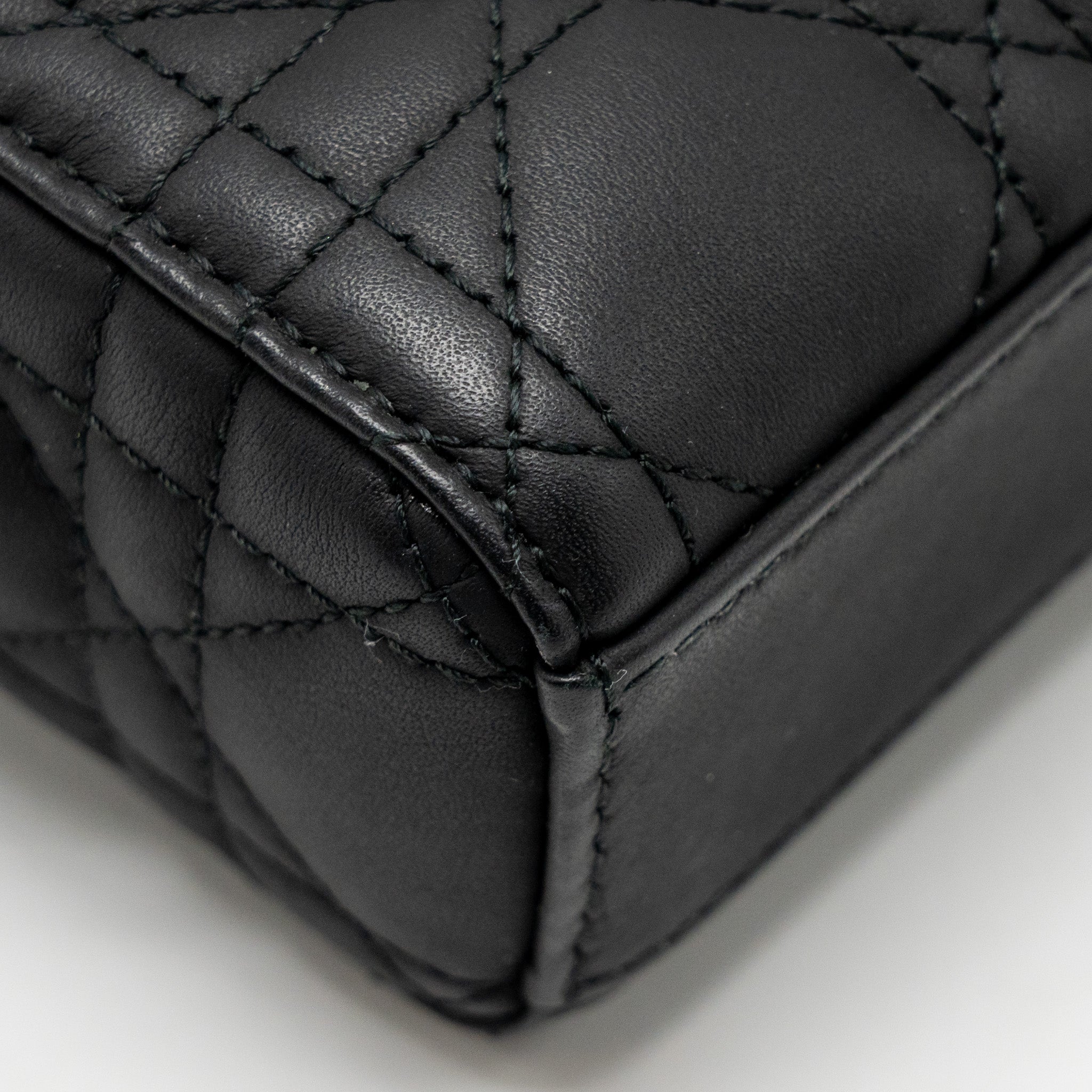 DIOR SMALL LADY D-JOY BAG BLACK ULTRAMATTE CALFSKIN SO BLACK