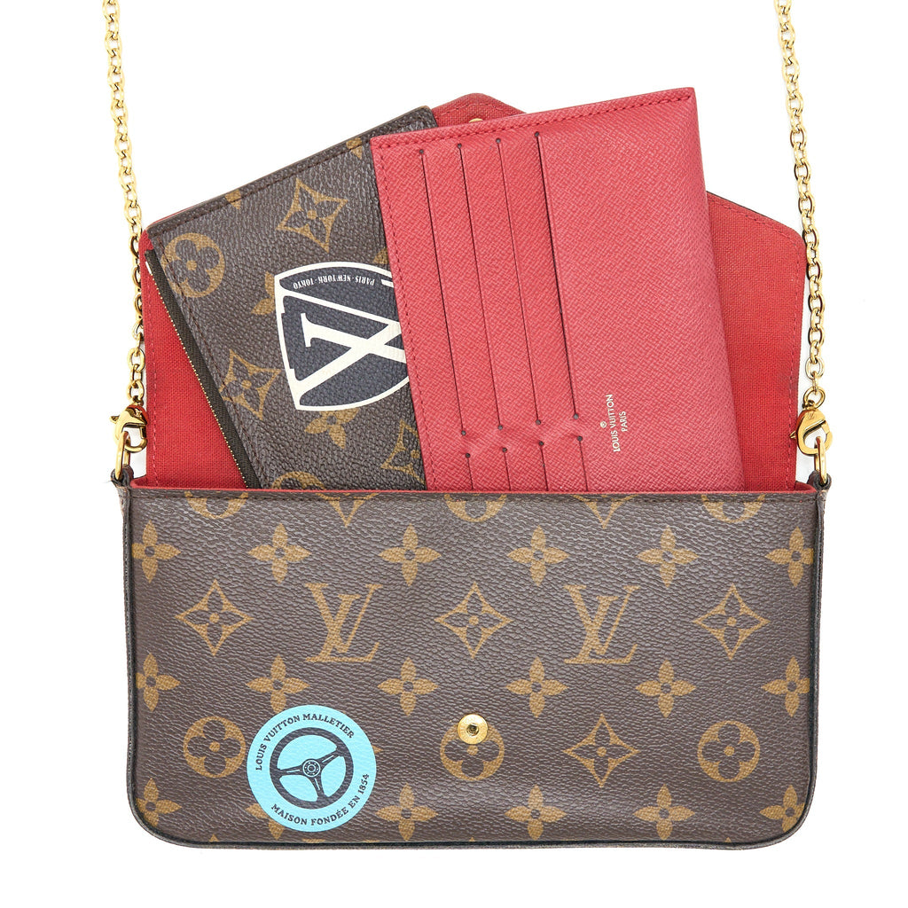 LOUIS VUITTON FELICIE POCHETTE LIMITED EDITION MONOGRAM CANVAS GHW
