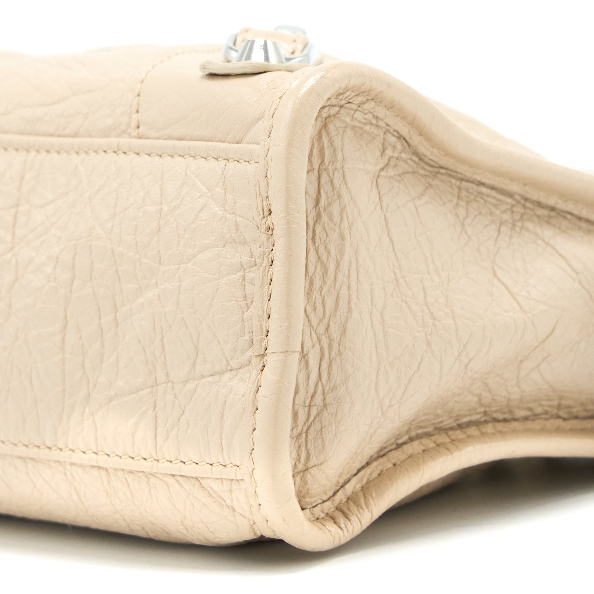 BALENCIAGA MINI CITY BAG BEIGE SHW
