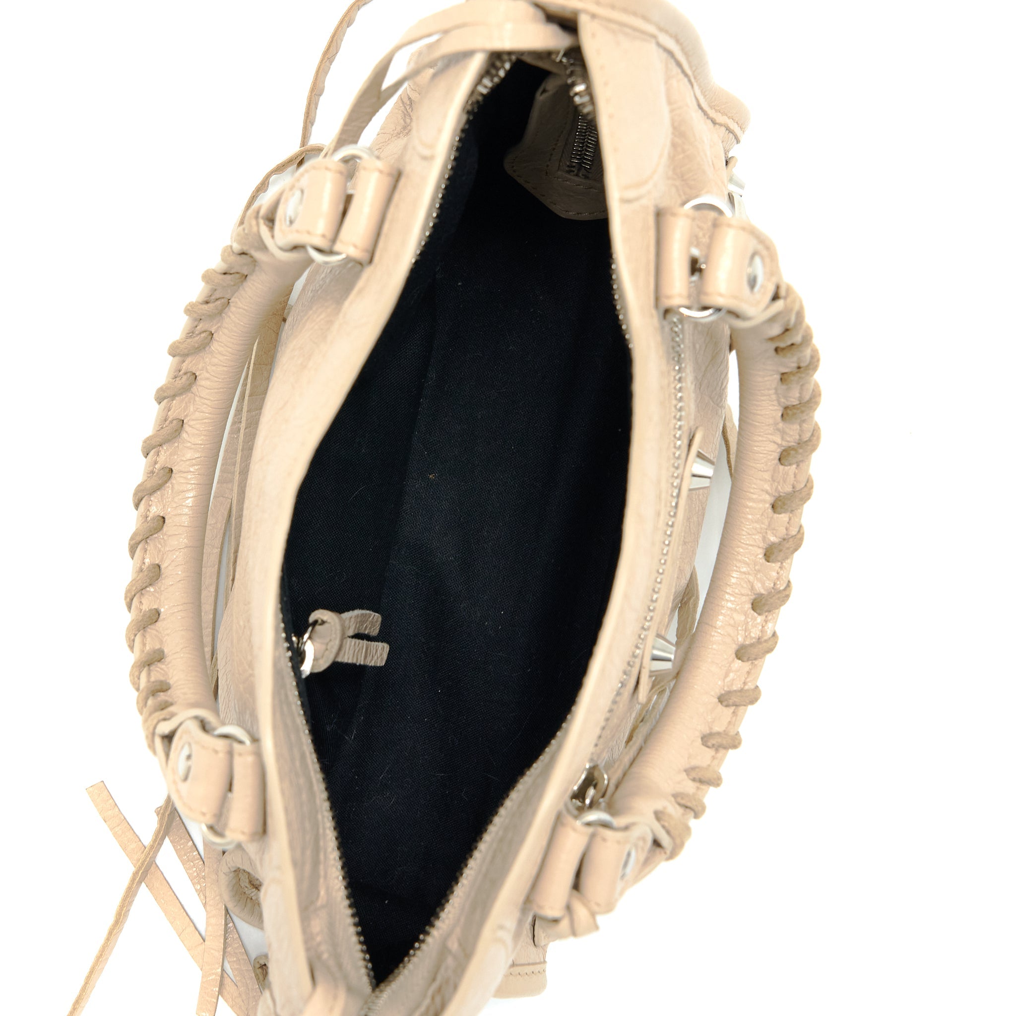 BALENCIAGA MINI CITY BAG BEIGE SHW