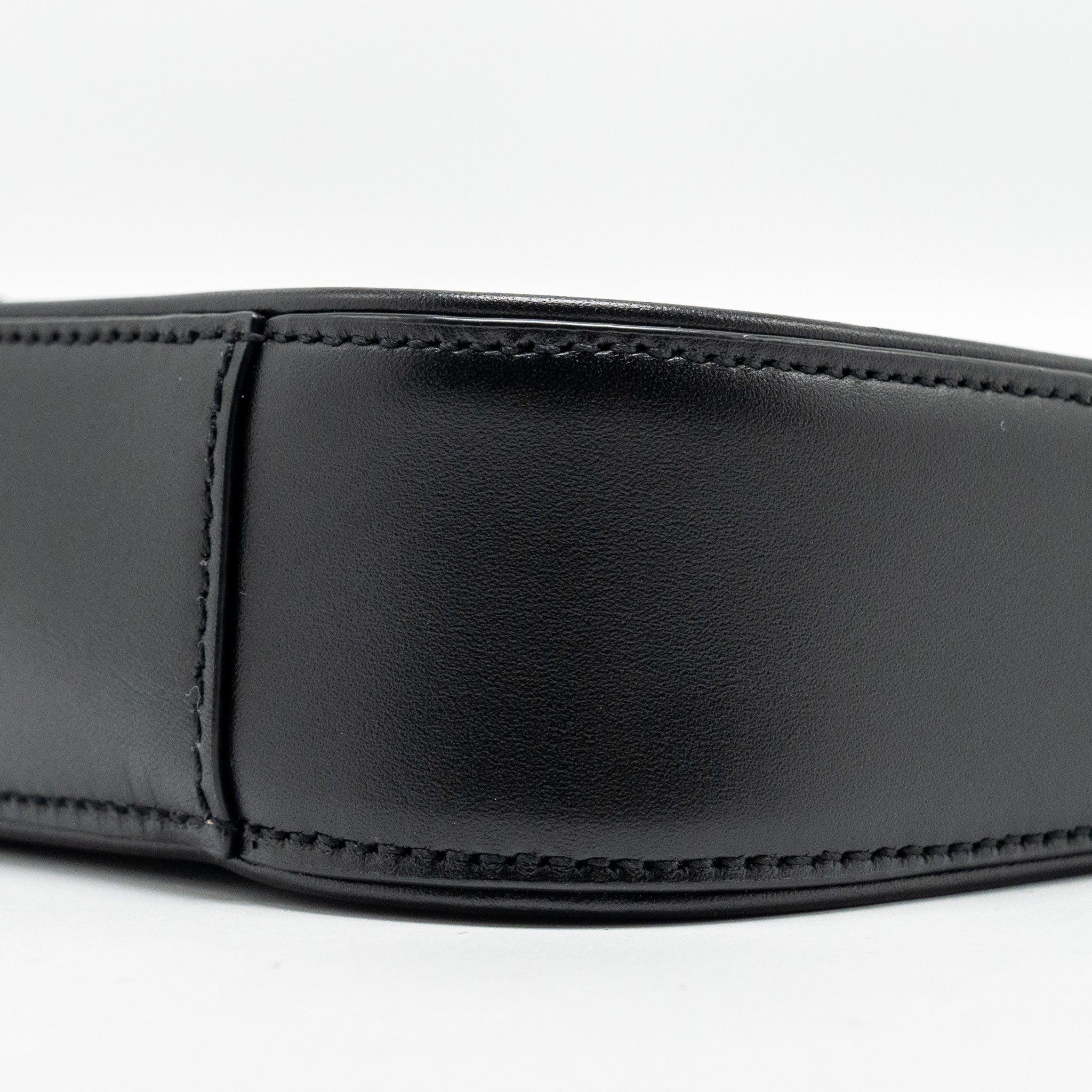SAINT LAURENT / YSL MINI LE 5 A 7 HOBO BAG SMOOTH CALFSKIN BLACK GHW