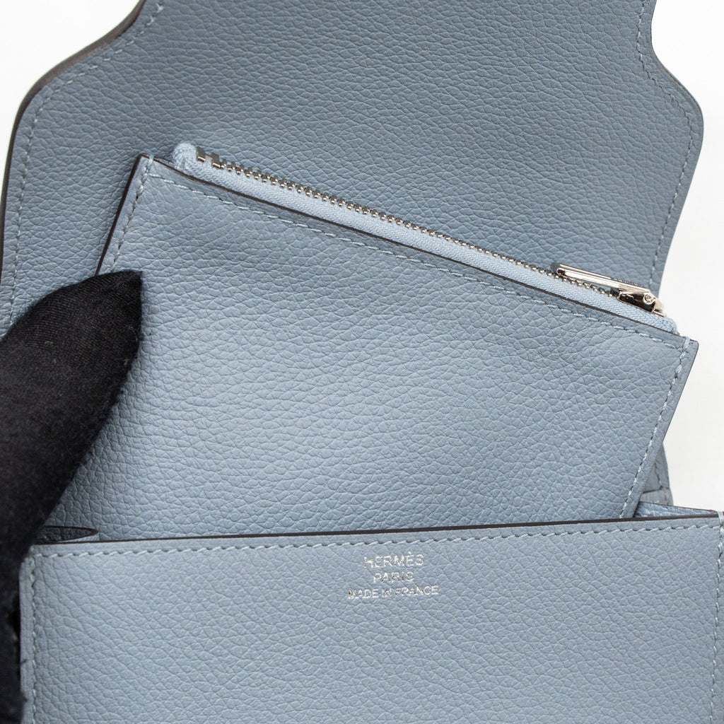 HERMES ROULIS SLIM EVERCOLOR J7 BLUE LIN SHW