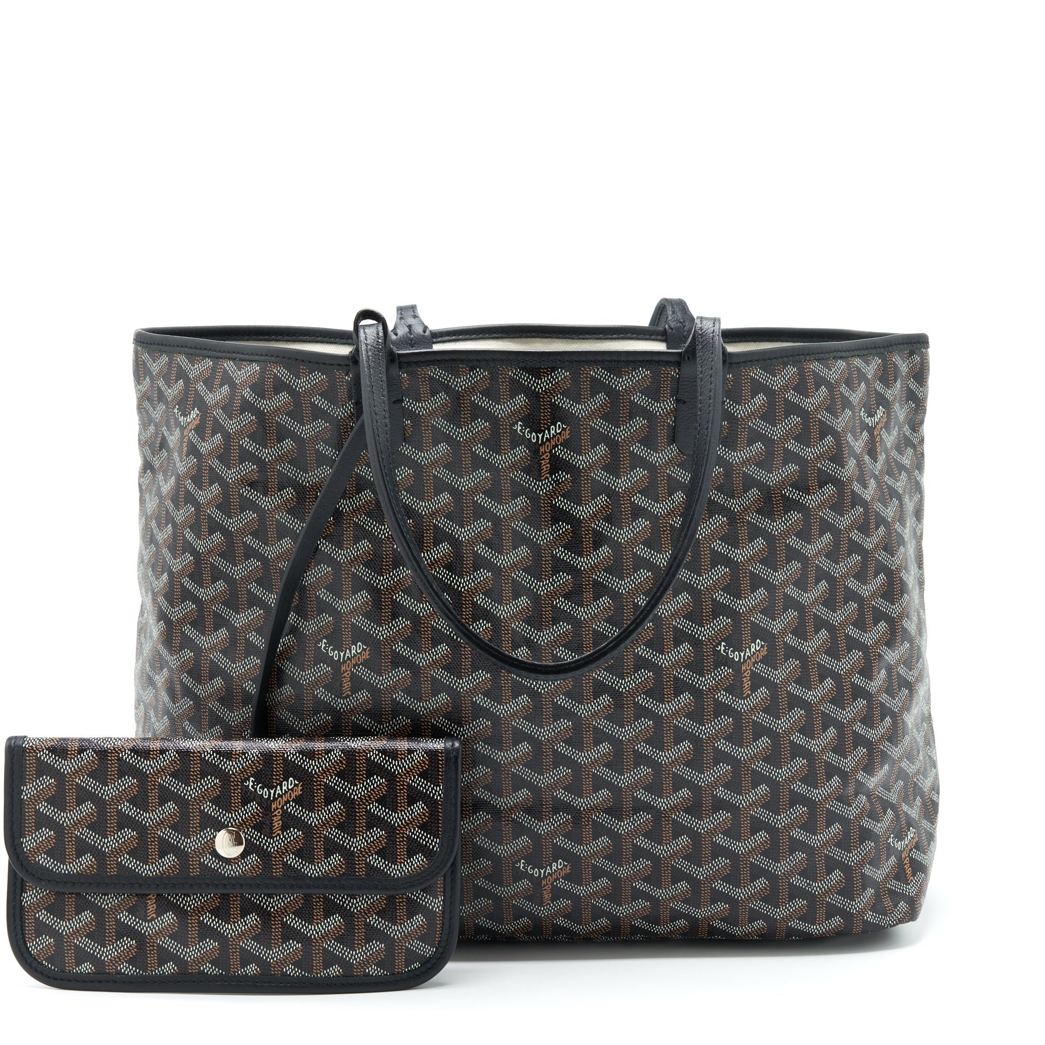 GOYARD SAINT LOUIS TOTE PM BLACK/MULTICOLOUR