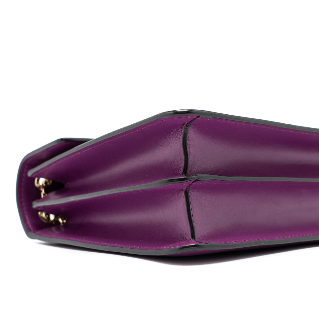 BVLGARI SERPENTI FOREVER SHOULDER BAG CALFSKIN PURPLE LGHW