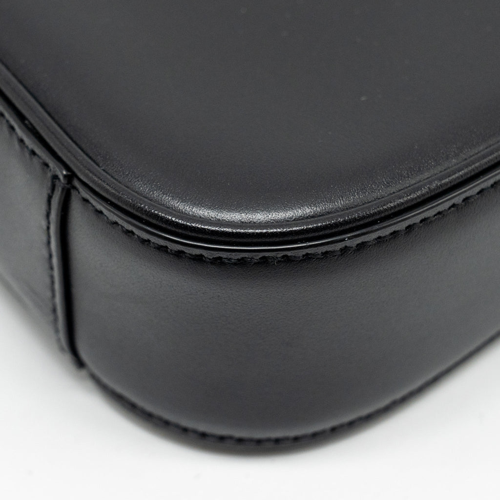 SAINT LAURENT / YSL MINI LE 5 A 7 HOBO BAG SMOOTH CALFSKIN BLACK GHW