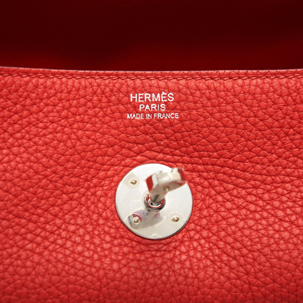 HERMES LINDY 30 ROUGE TOMATE SHW