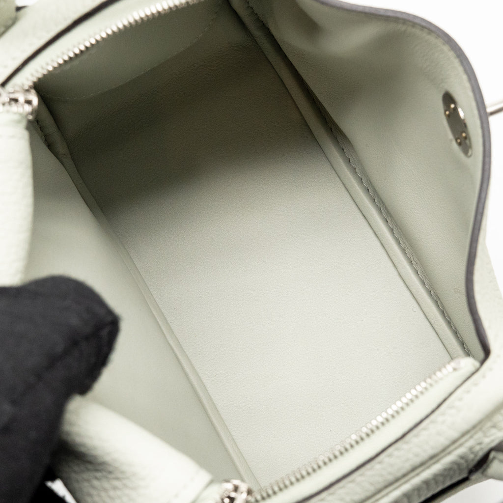 HERMES MINI LINDY CLEMENCE GRIS NEVE SHW