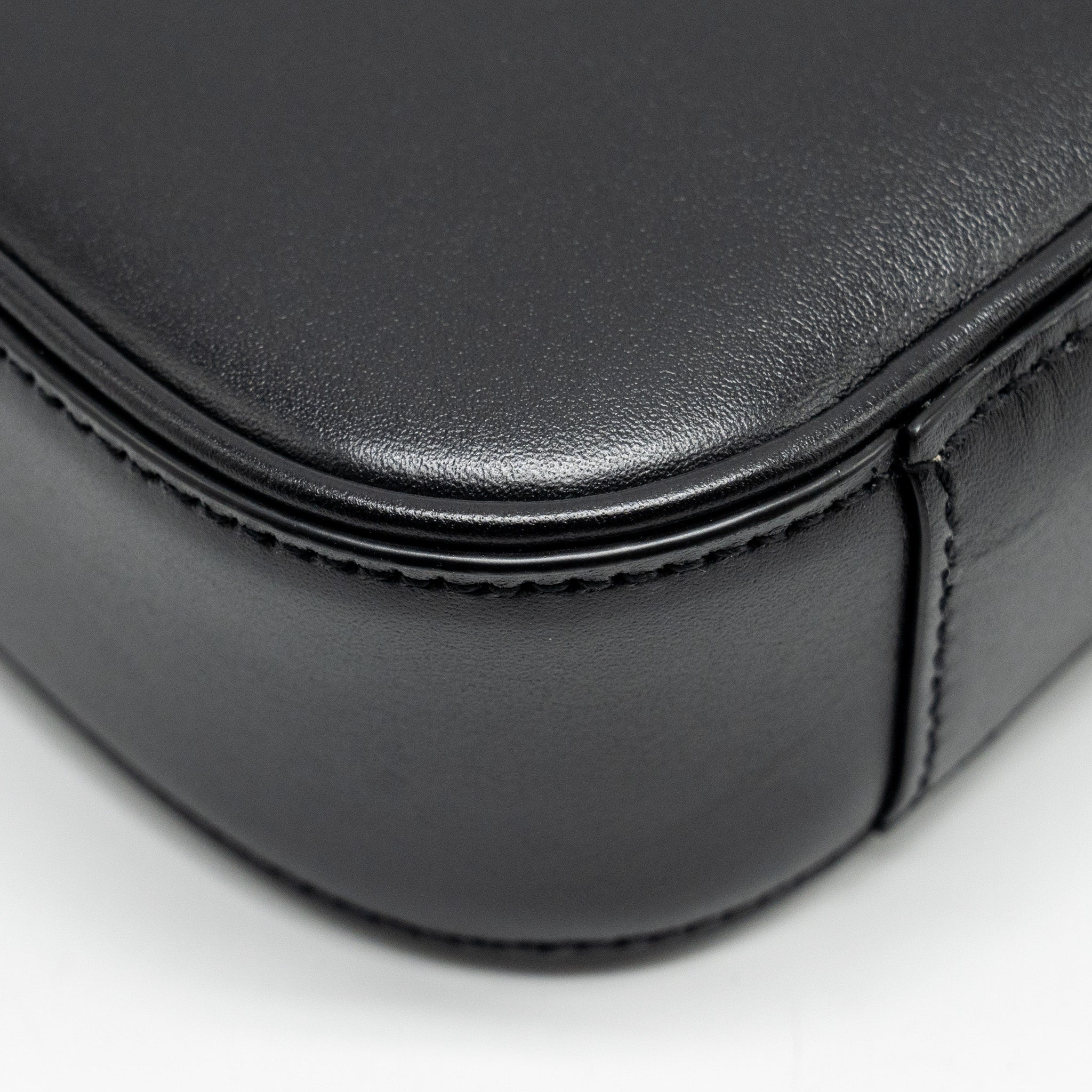 SAINT LAURENT / YSL MINI LE 5 A 7 HOBO BAG SMOOTH CALFSKIN BLACK GHW