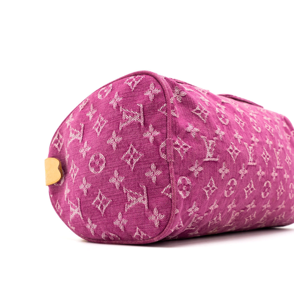 LOUIS VUITTON VINTAGE NEO SPEEDY MONOGRAM DENIM PINK GHW