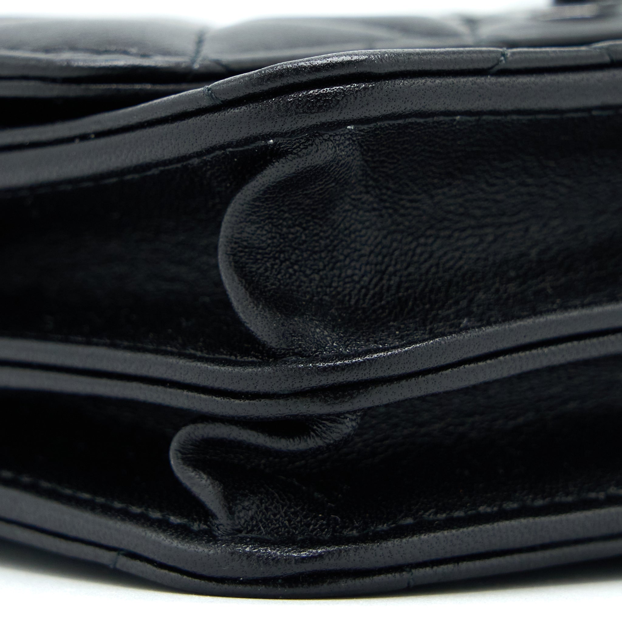 CHANEL SQUARE TRENDY CC WALLET ON CHAIN LAMBSKIN SO BLACK