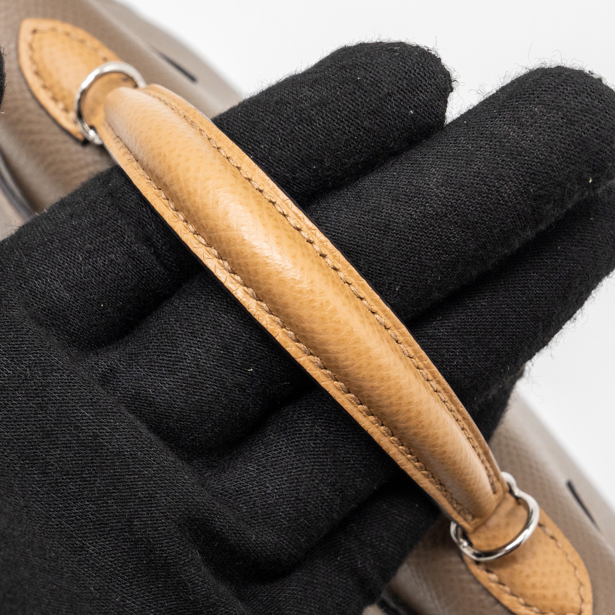 HERMES MINI KELLY II EPSOM ETOUPE/ ALEZAN/ BISCUIT SHW