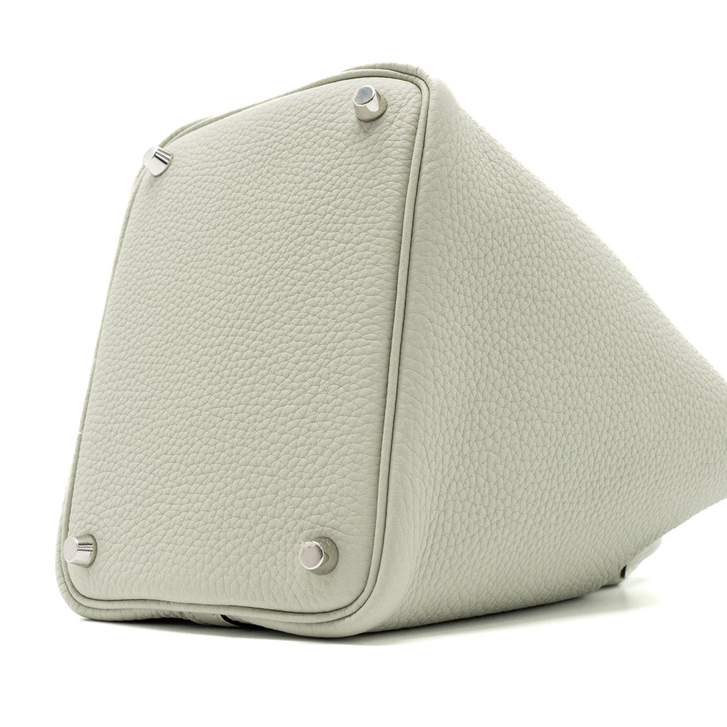 HERMES PICOTIN 18 LOCK BAG CLEMENCE / SWIFT GRIS NEVE/ VERT COMICS SHW