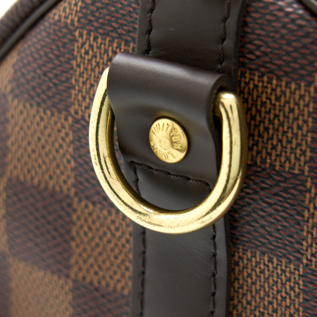 LOUIS VUITTON SPEEDY 25 DAMIER EBENE GHW