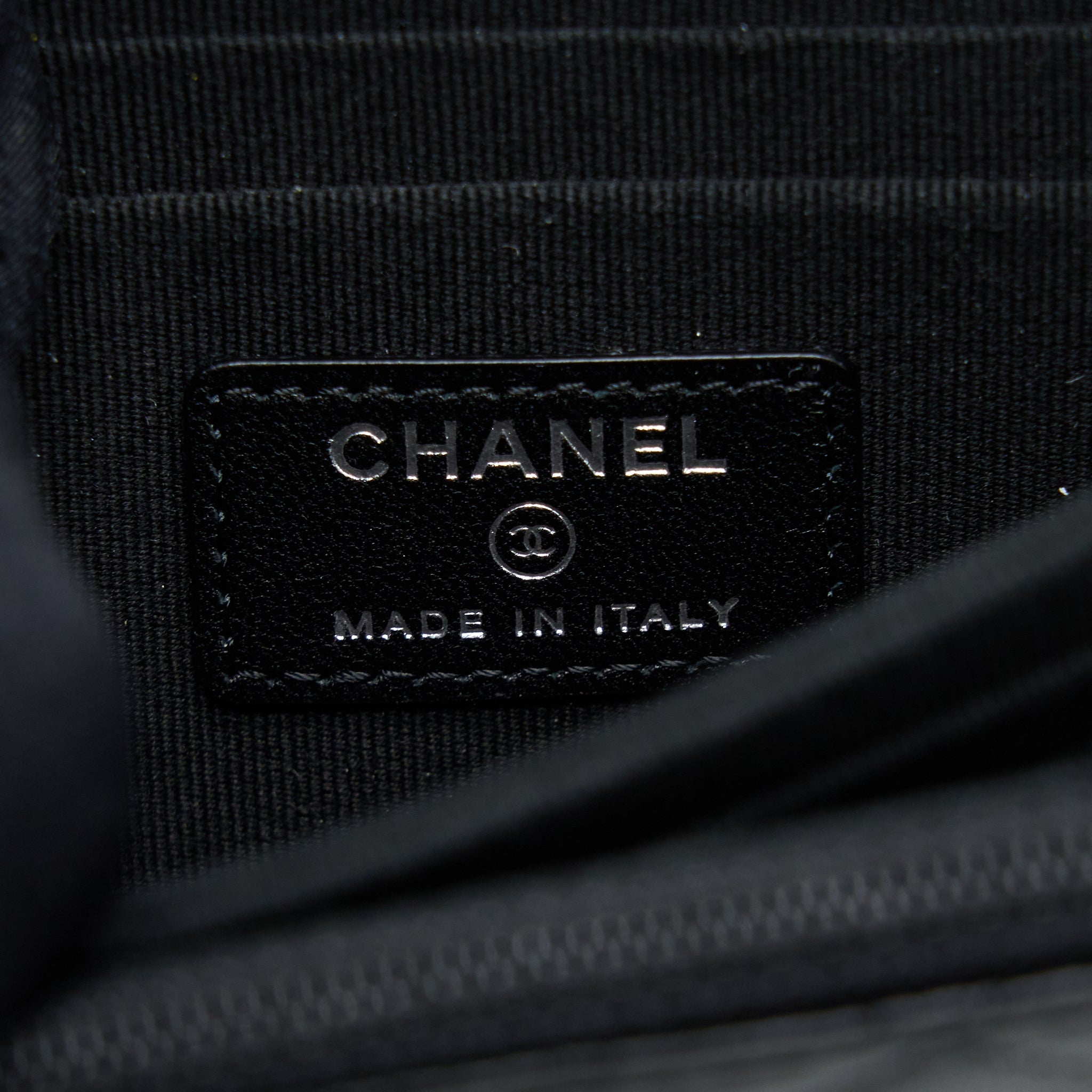 CHANEL SQUARE TRENDY CC WALLET ON CHAIN LAMBSKIN SO BLACK
