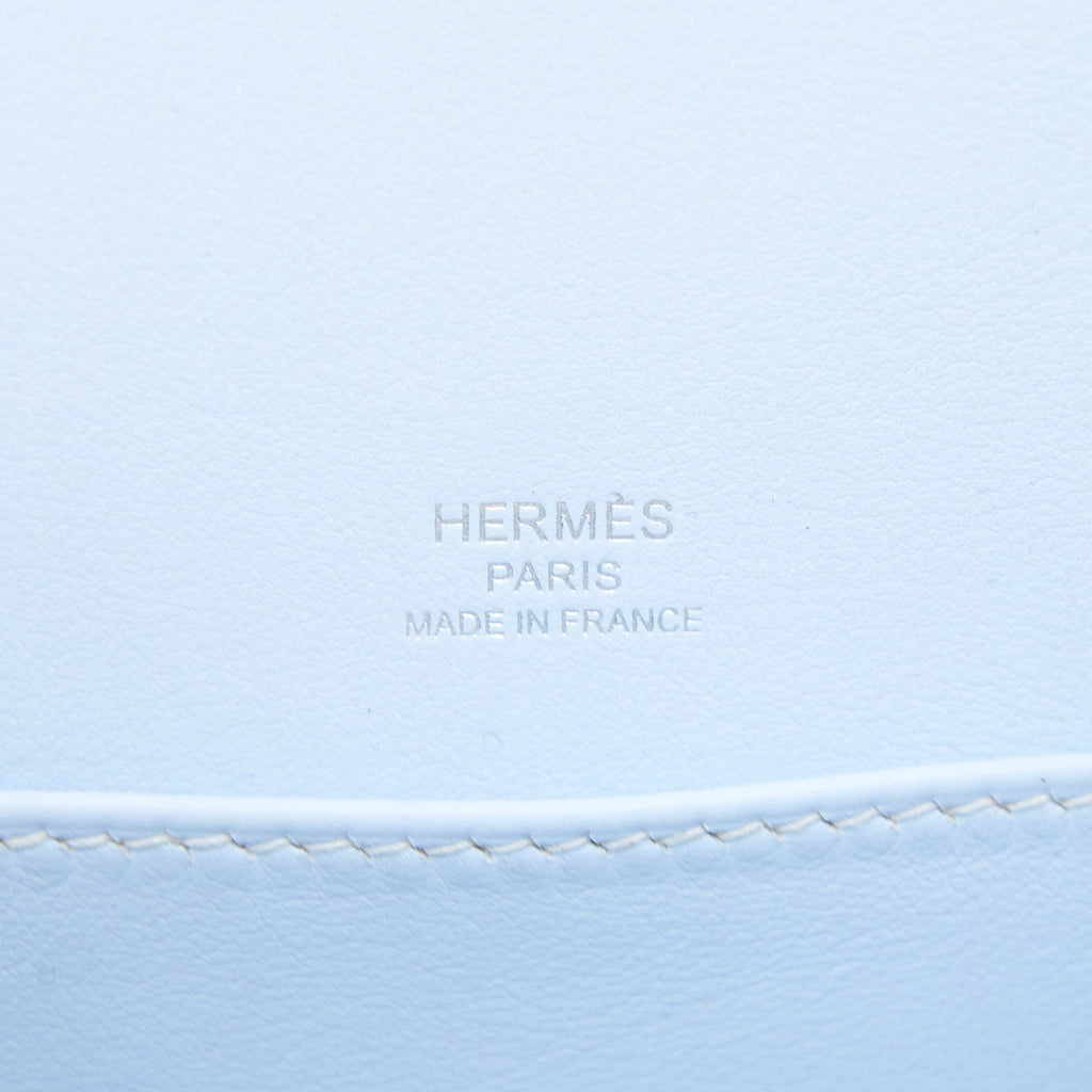 HERMES MINI ROULIS SWIFT BLUE BRUME SHW