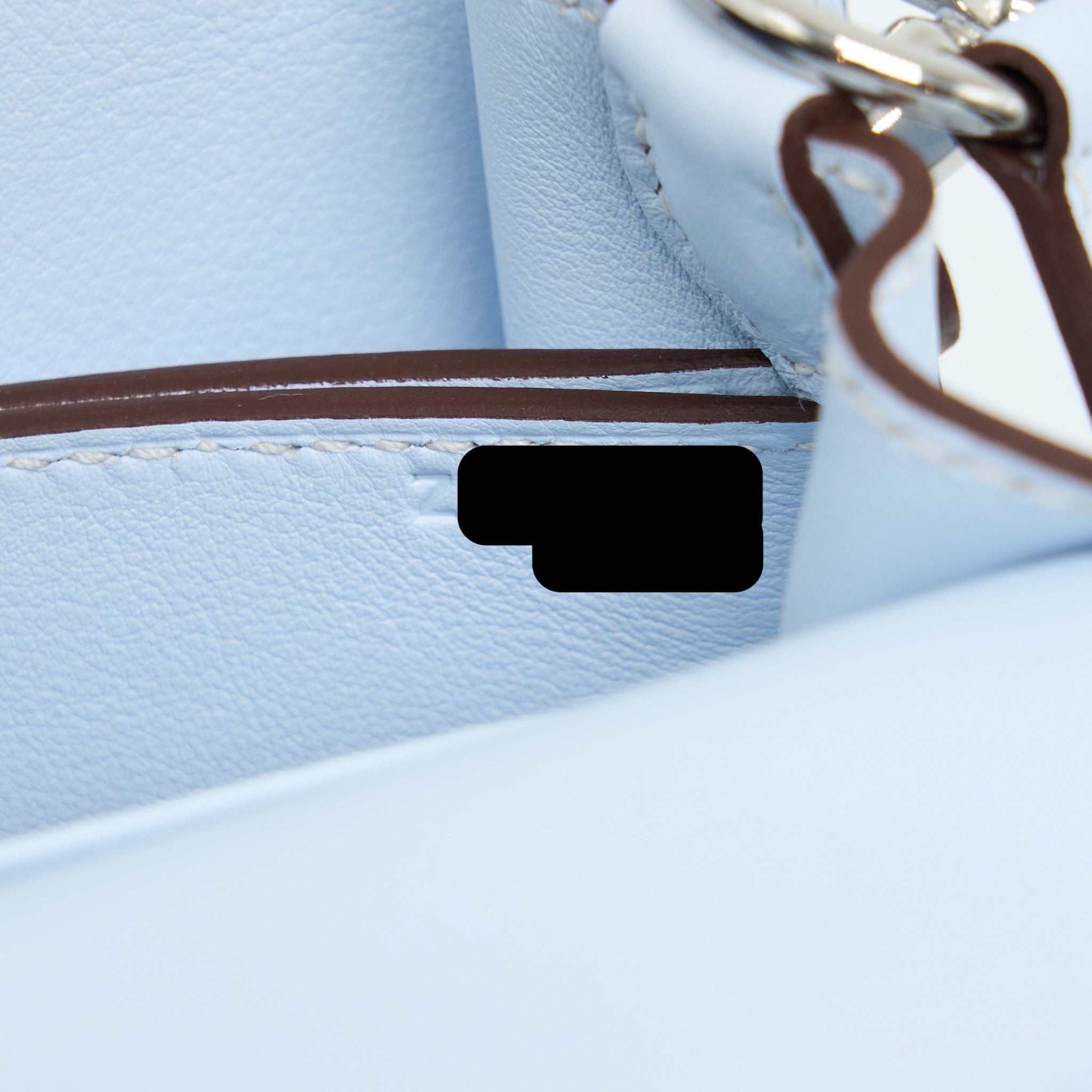 HERMES MINI ROULIS SWIFT BLUE BRUME SHW