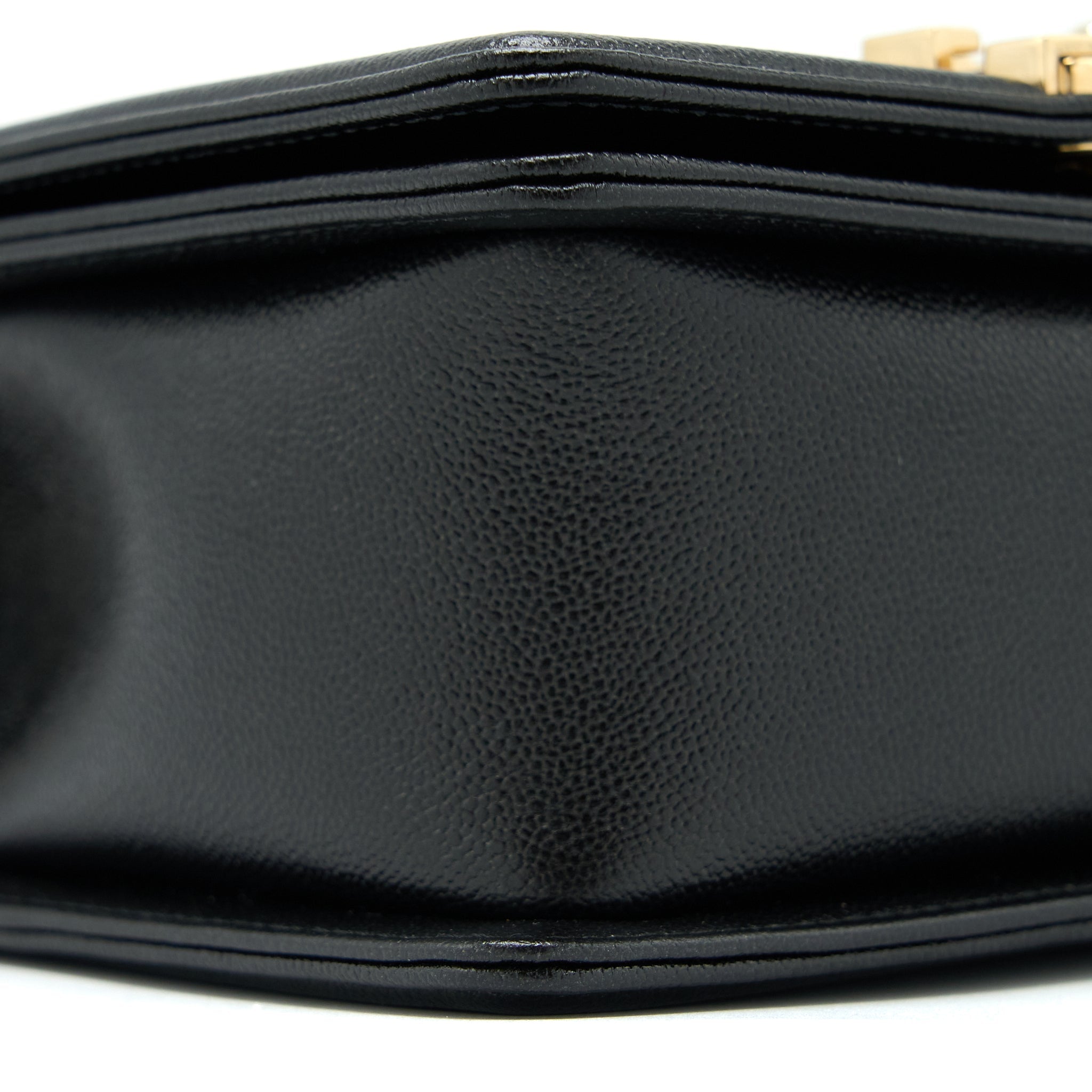 CHANEL MINI BOY BAG CALFSKIN BLACK LGHW (MICROCHIP)