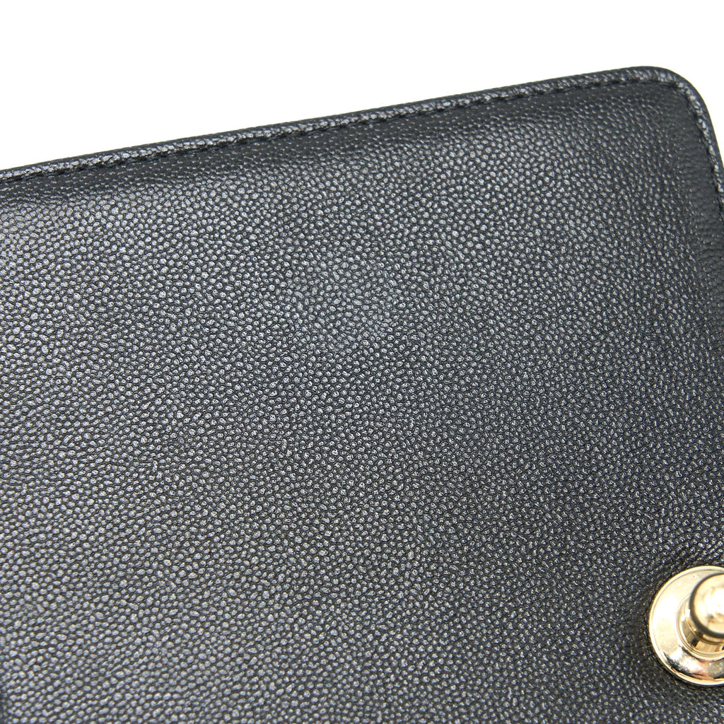 CHANEL MINI BOY BAG CALFSKIN BLACK LGHW (MICROCHIP)