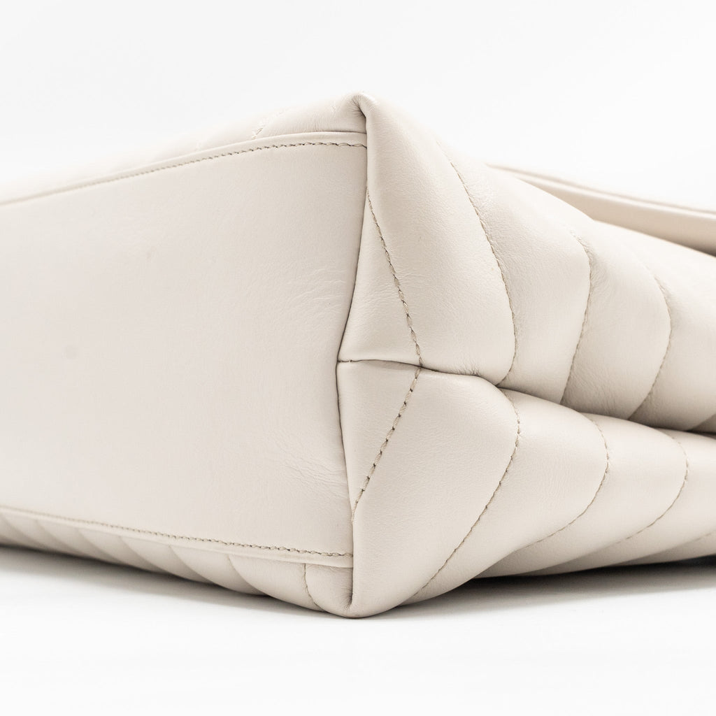 SAINT LAURENT/YSL MEDIUM LOU LOU BAG CALFSKIN WHITE SHW
