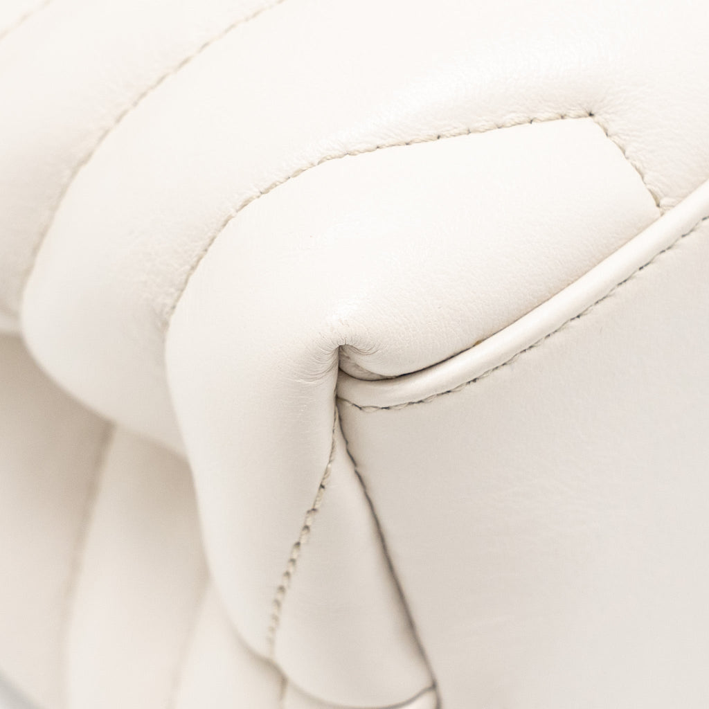 SAINT LAURENT/YSL MEDIUM LOU LOU BAG CALFSKIN WHITE SHW