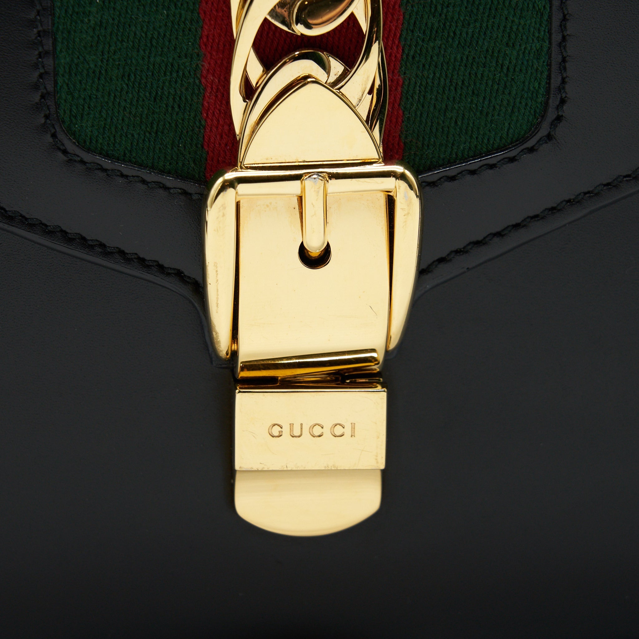 GUCCI MINI SYLVIE 20CM BLACK