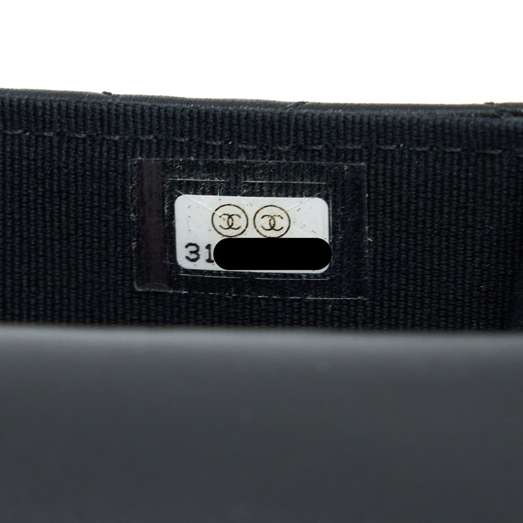 CHANEL MINI TOP HANDLE FLAP BAG LAMBSKIN BLACK LGHW