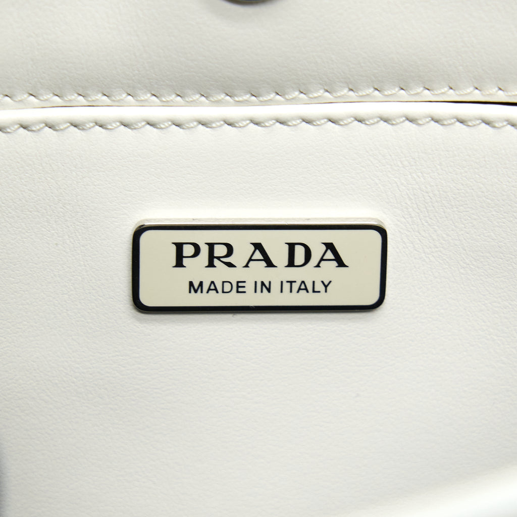 PRADA CLEO BAG CALFSKIN WHITE SHW