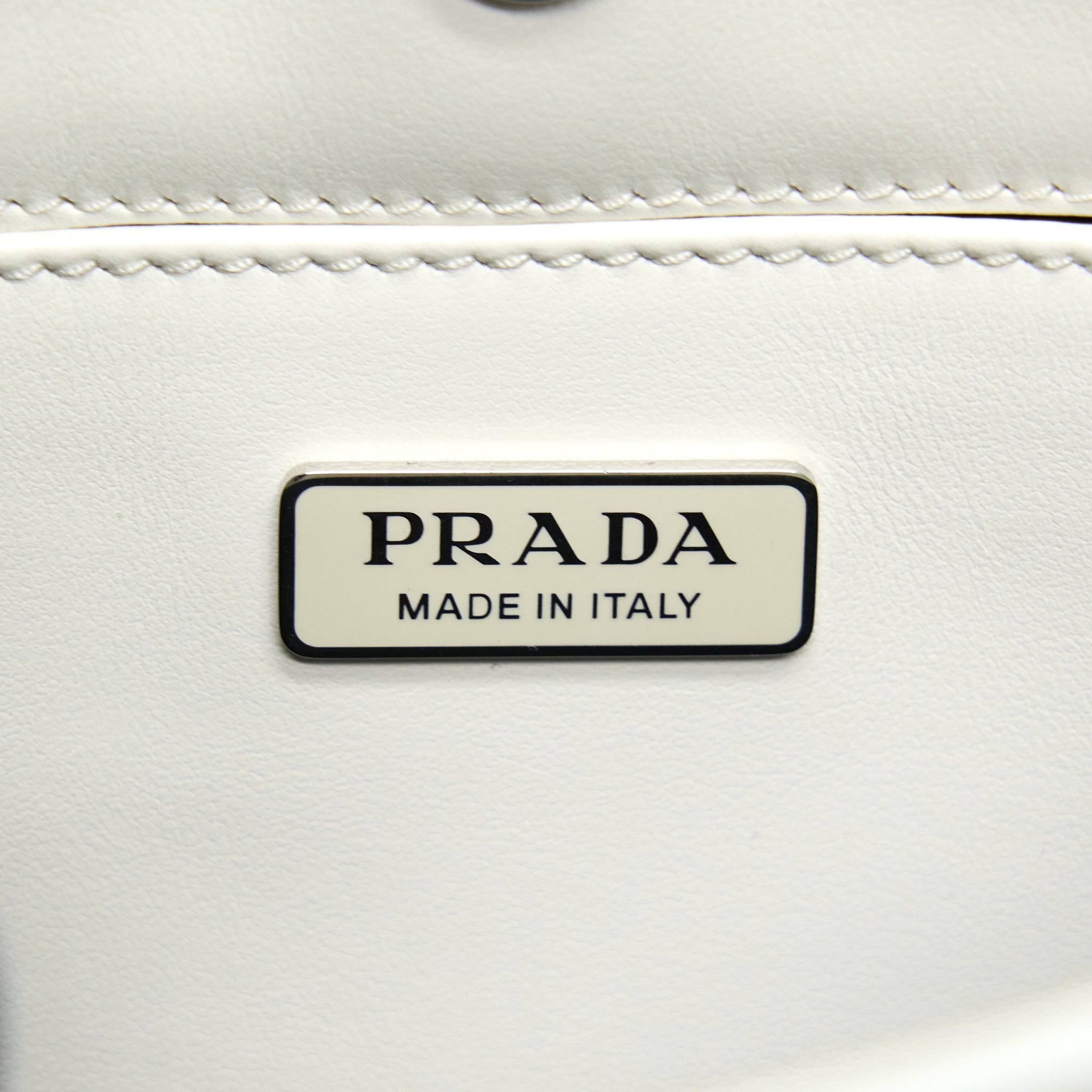 PRADA CLEO BAG CALFSKIN WHITE SHW
