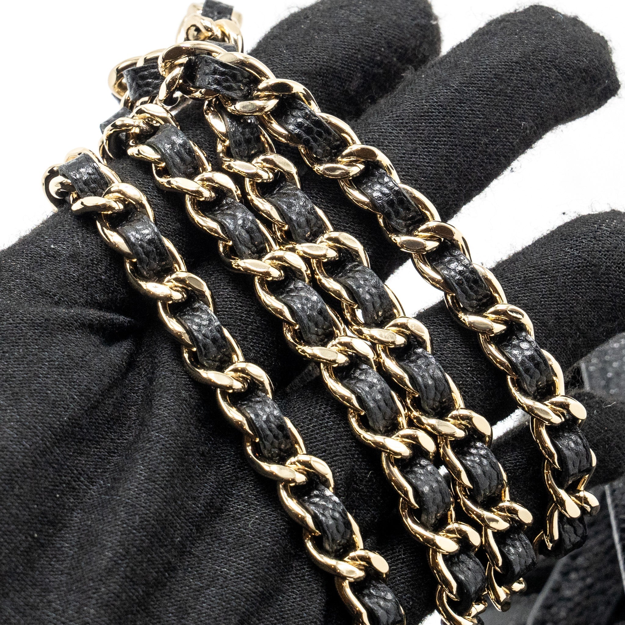 CHANEL 25C QUILTED HOBO BAG CAVIAR BLACK LGHW (MICROCHIP)