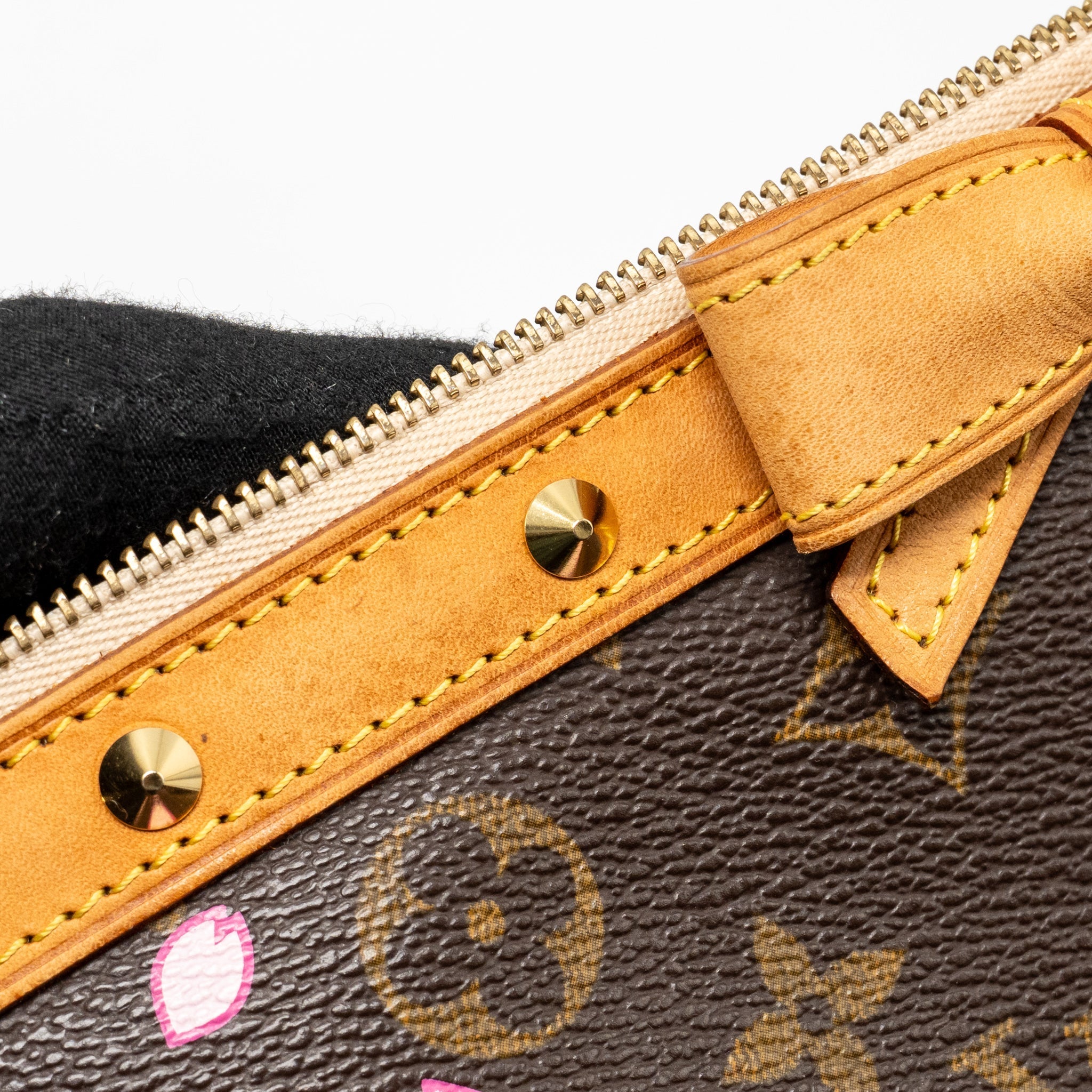 LOUIS VUITTON VINTAGE TAKASHI MURAKAMI CHERRY BLOSSOM POCHETTE ACCESSORIES MONOGRAM MULTICOLOUR GHW