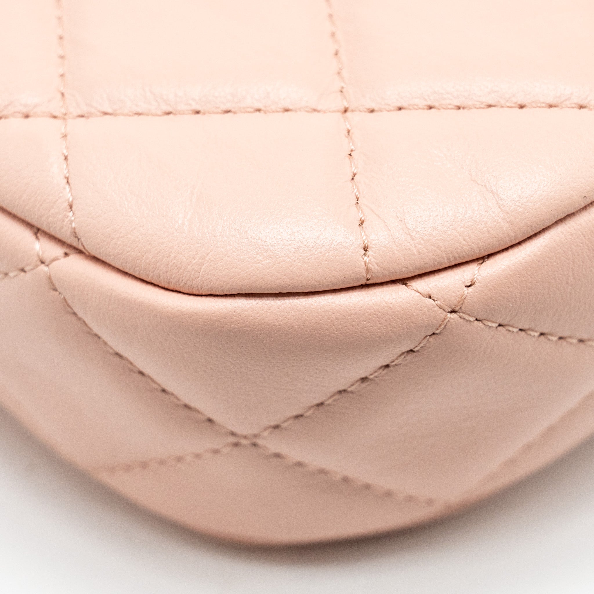 CHANEL 23K SMALL HOBO BAG CALFSKIN PINK GHW (MICROCHIP)
